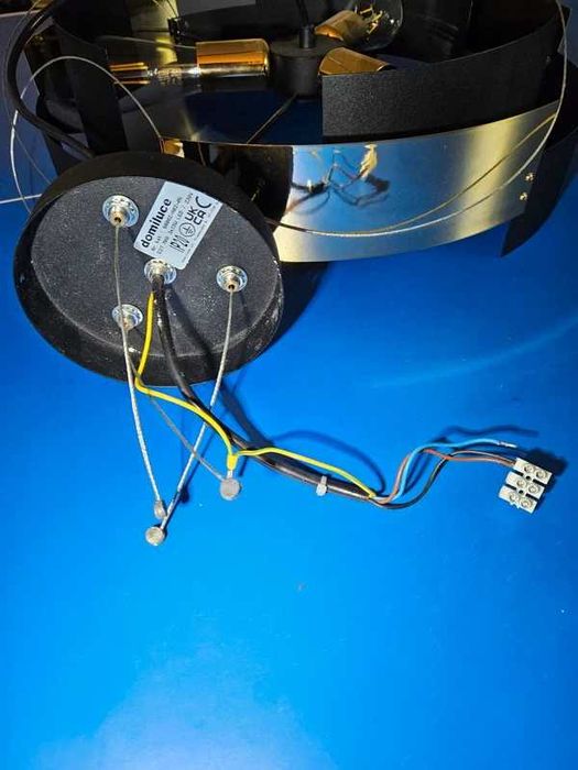 TORI Lampa wisząca czarno-złota