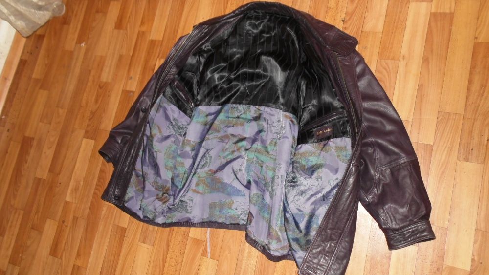 Кожаная куртка Echt Leder большого размера