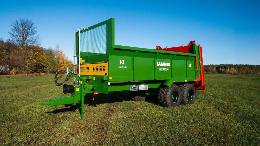 Rozrzutnik obornika skorupowy N250S/4 JAMNIK 8 ton - PRODUCENT!