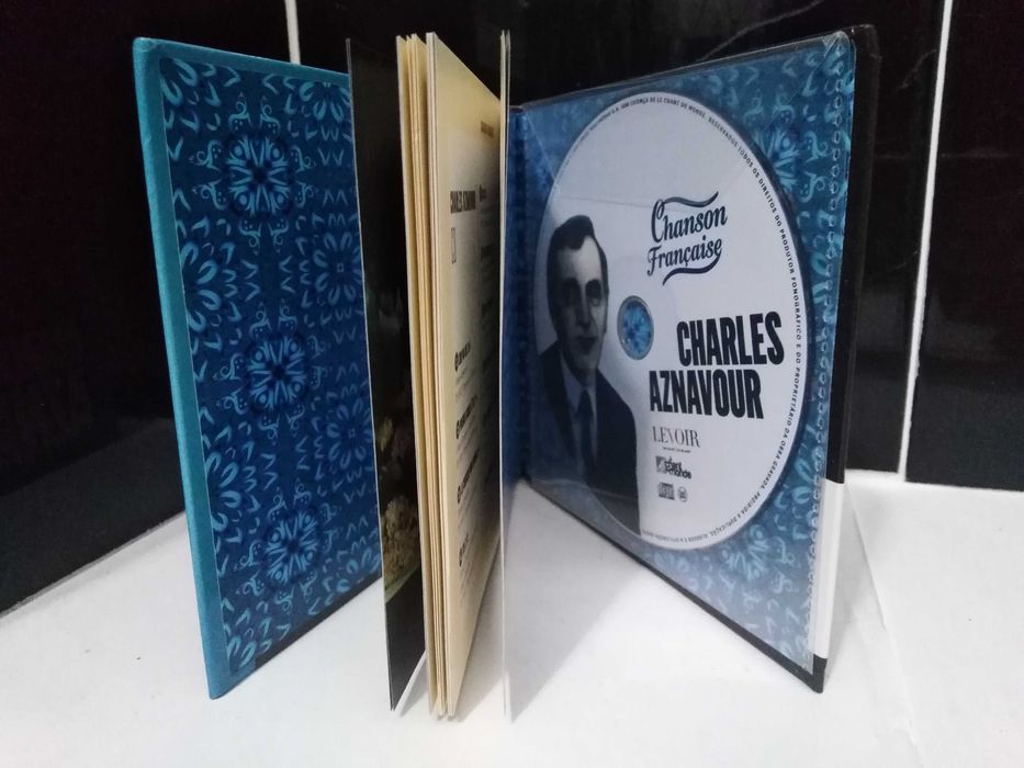 Cd com Livro de Charles Aznavour – Chanson Francaise