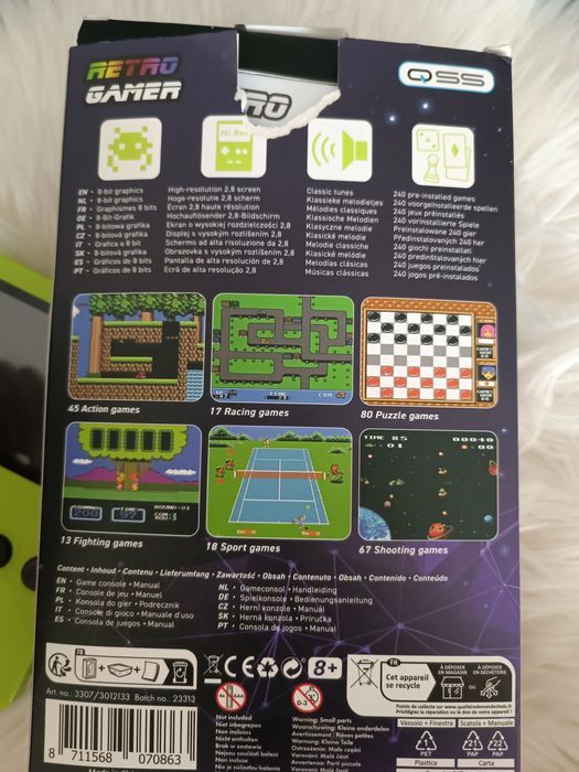 Retro gamer konsola jak Nintendo 240 gier okazja opakowanie