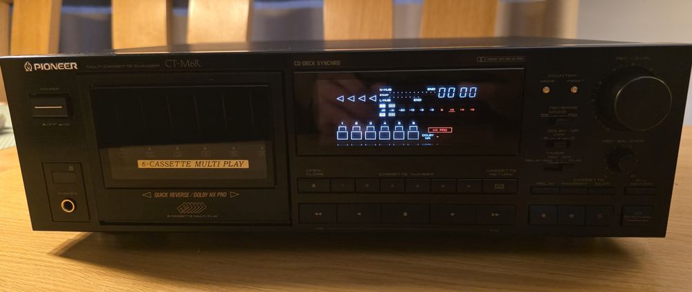 Magnetofon Deck Pioneer CT M6R na 6 kaset