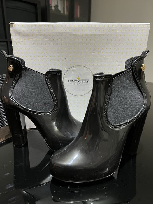 Lemon Jelly botas pretas 39 como novas