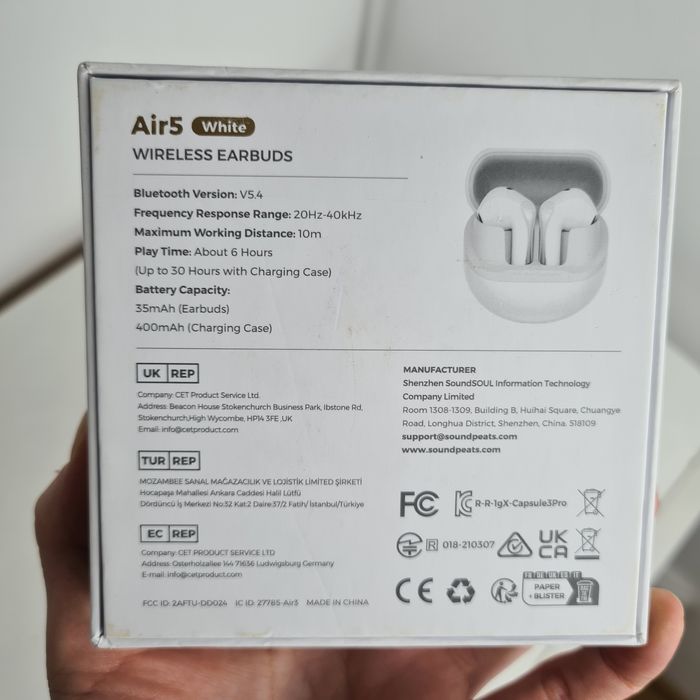 Навушники SoundPeats Air 5 нові