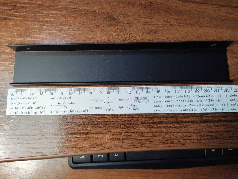 Меблева ручка торцева Bravo чорна 27 шт (три види) поштучно