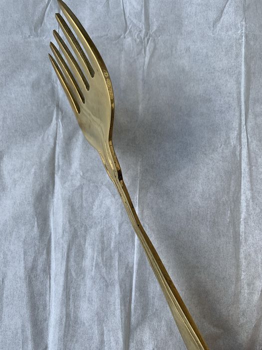 Garfo em latão maciço