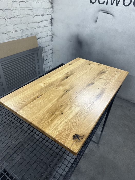 Стільниця дубова 120*70 см рустик лофт столешница из дуба 1200*700*35