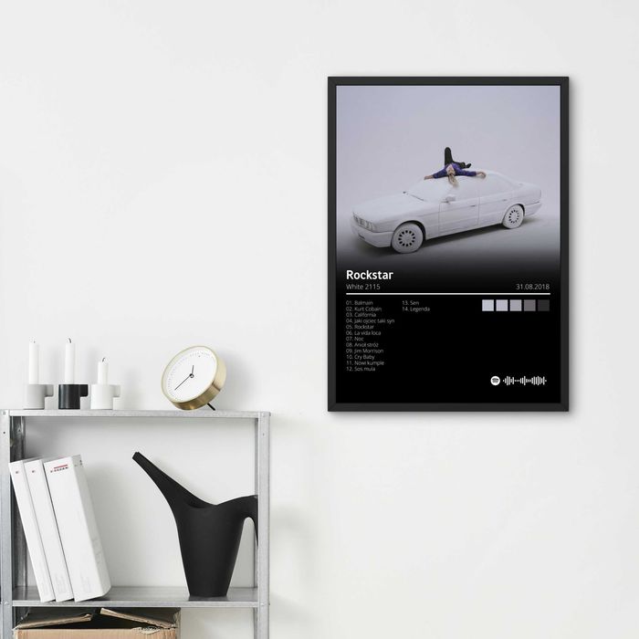 Plakat A3 - „Rockstar” White 2115