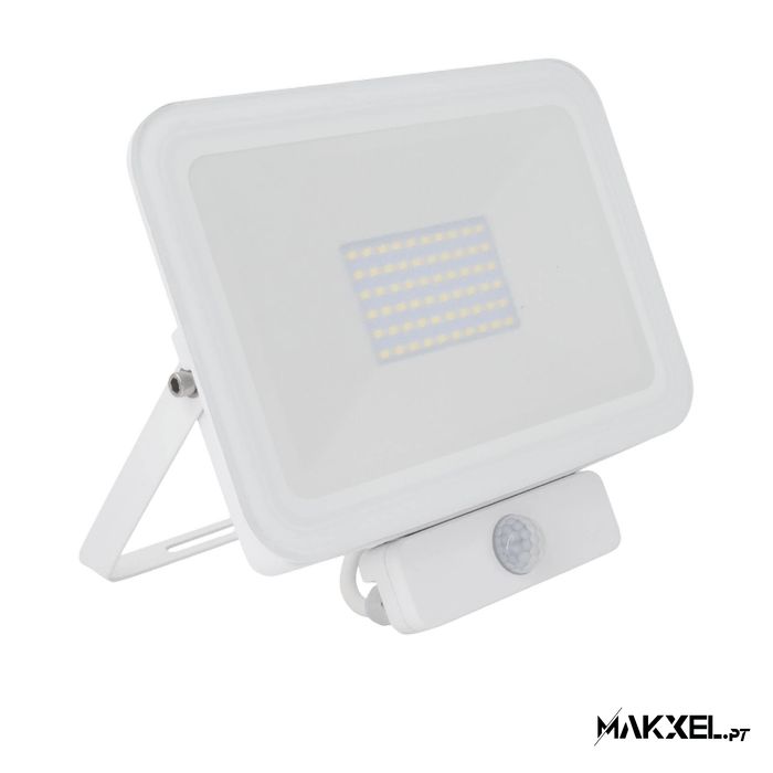 Projetor Led 50W (com sensor de movimento) IP65  Branco Neutro 4500K