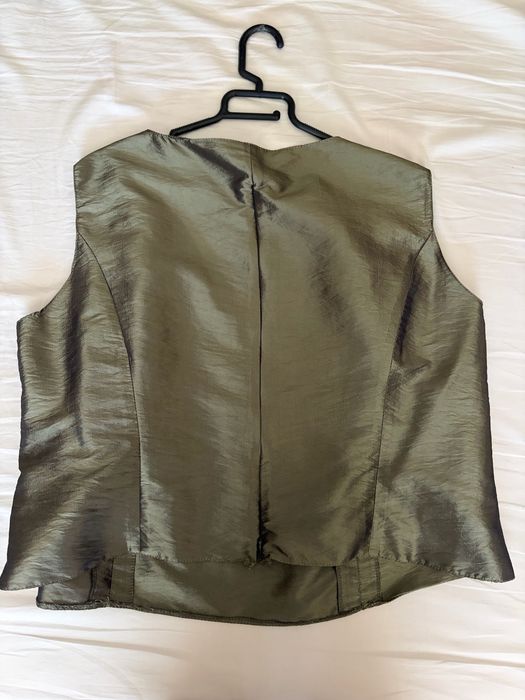 Conjunto vintage artesanal (casaco+top)