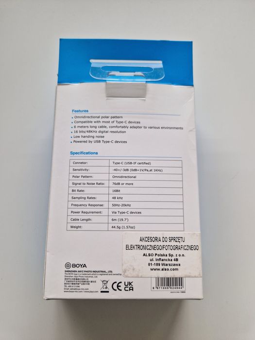 Nowy mikrofon Boya BY-M3
