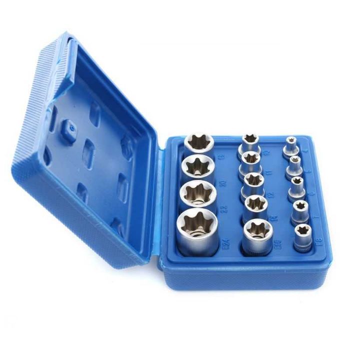 Nasadki TORX 14cz Zestaw nasadek Kraft&Dele KD10335