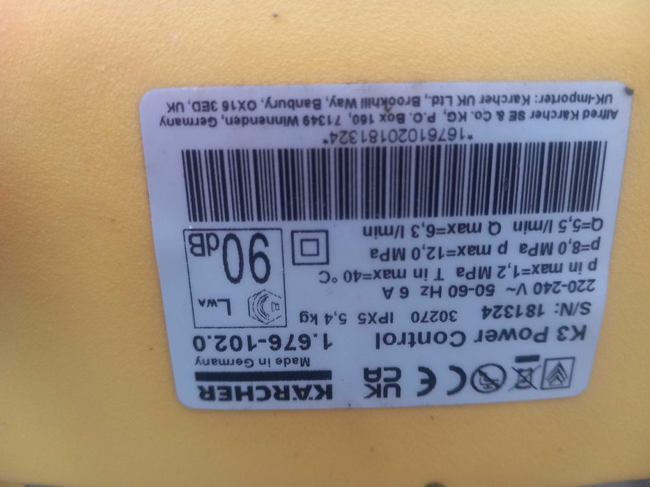 Myjka wysokociśnieniowa Karcher K3 Power control jak nowa !!