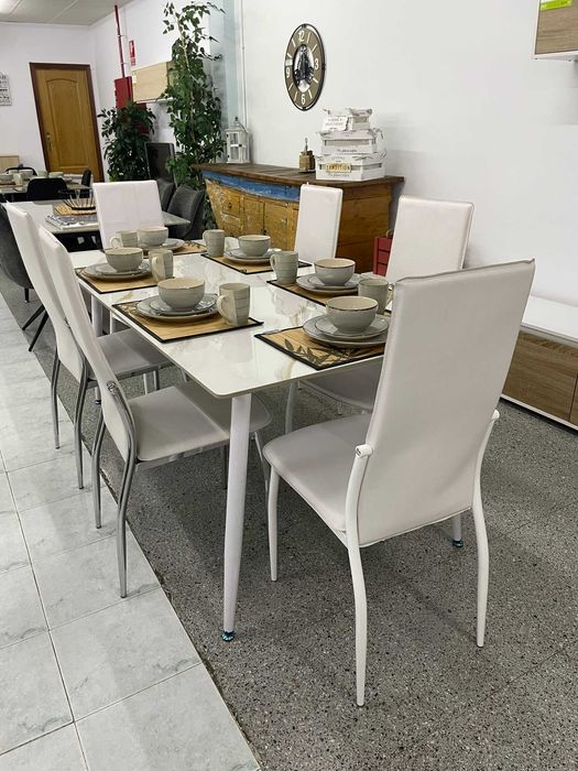 Mesa de jantar + 6 cadeiras Levamos a sua casa Envio gratis