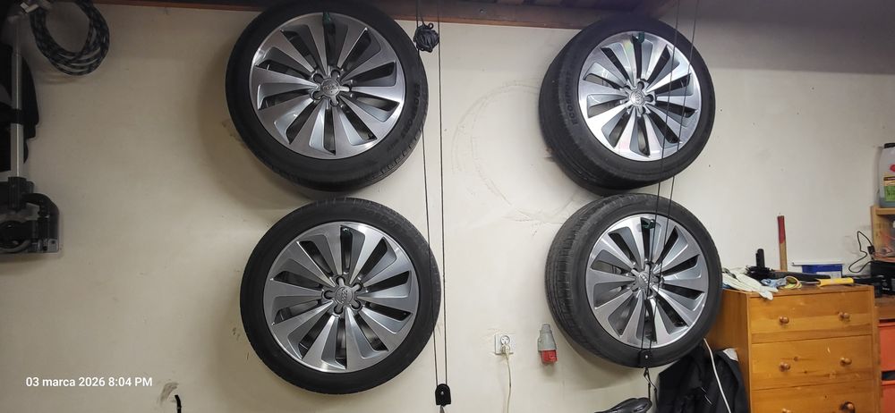 Koła letnie 20" na pięknych alufelgach , oryginalne Audi