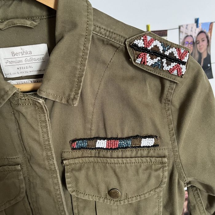 kurtka bershka khaki rozmiar S