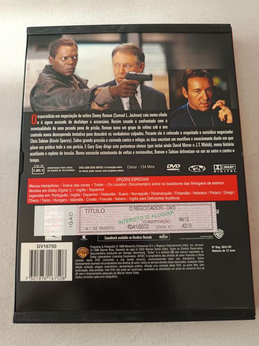 DVD edição especial o negociador