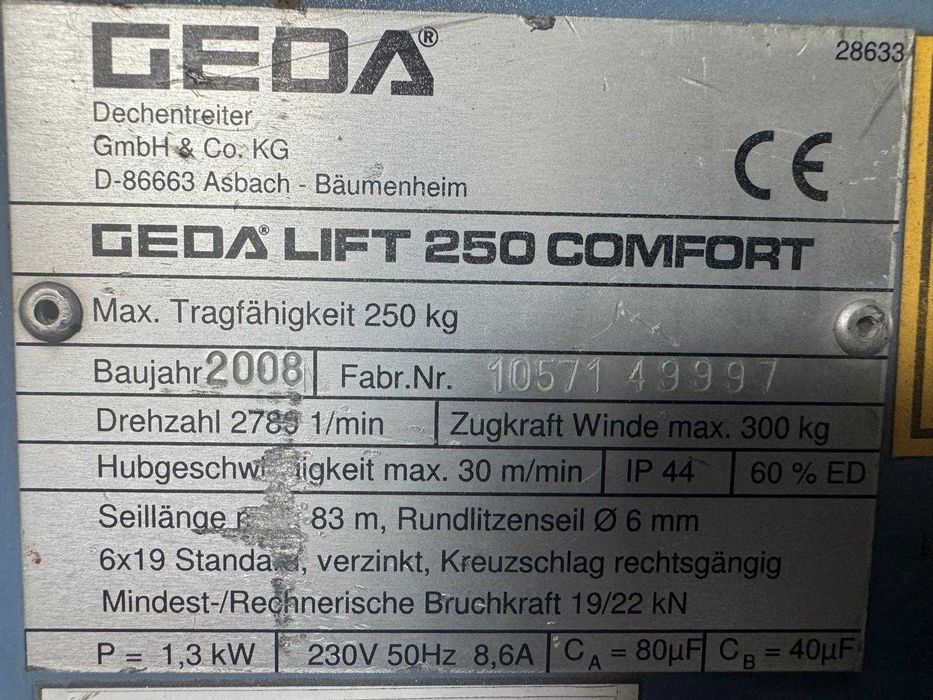 Geda Lift 250 Comfort 11,5 m