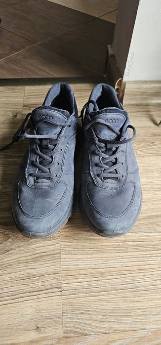 ECCO męskie granatowe skórzane buty rozmiar 42 wkładka 26,5cm