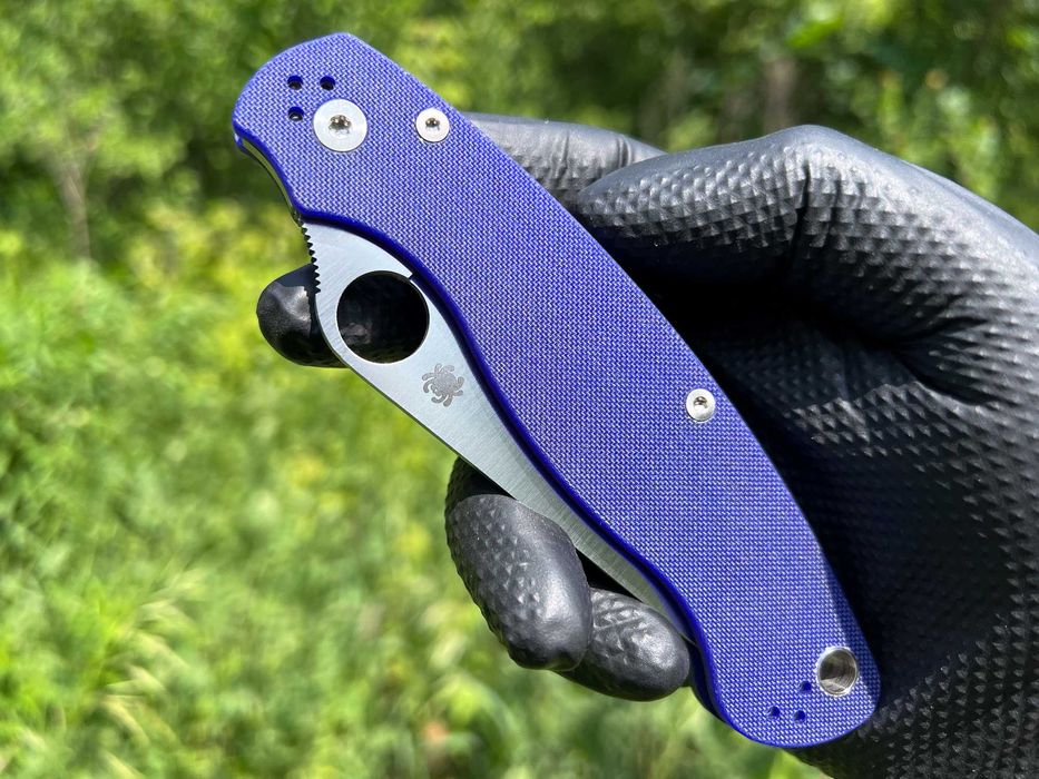 Складний ніж Spyderco Military 2 Compression Lock Dark Blue G-10 S110V