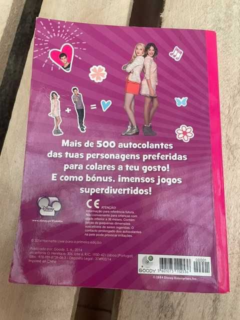 Livro Disney Violetta, 500 autocolantes – Disney Channel