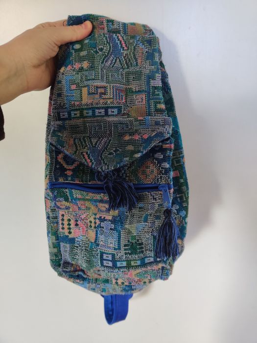 Niebieski plecak etno