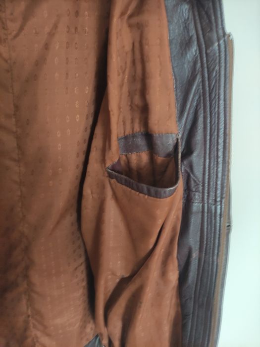 Skórzana kurtka męska XL