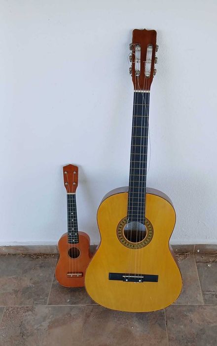 Ukulele Agulona + Guitarra clássica Lucinda AXL 5107 4/4