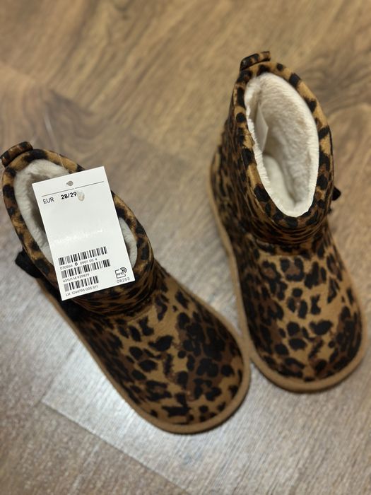 Угги леопардові h&m для дівчинки