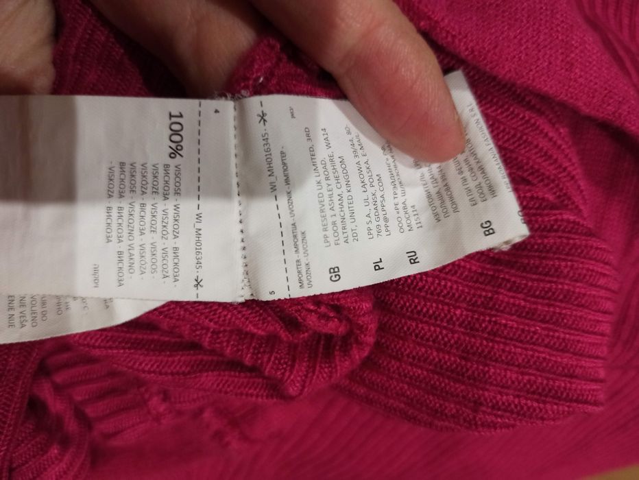 Sweter wiskozowy luźny nietoperz Mohito S