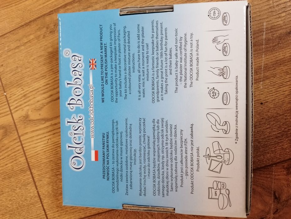 Odcisk bobasa chłopiec