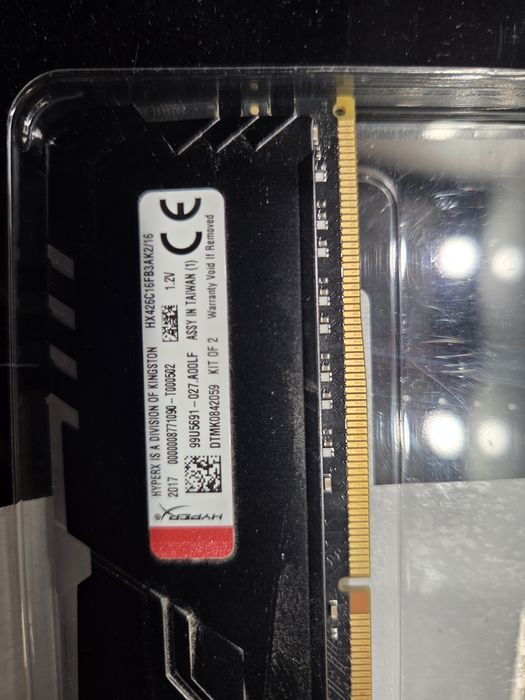 Ddr4 2x4GB  Fury Hyper X
