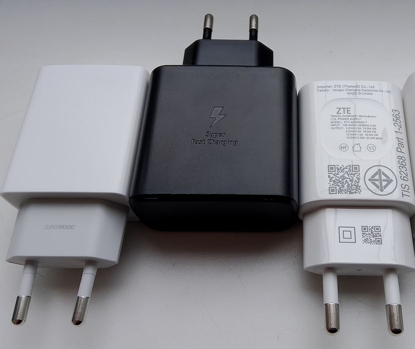 Зарядка Samsung, Realme, ZTE Quick Charge, SuperVOOC до 45Вт