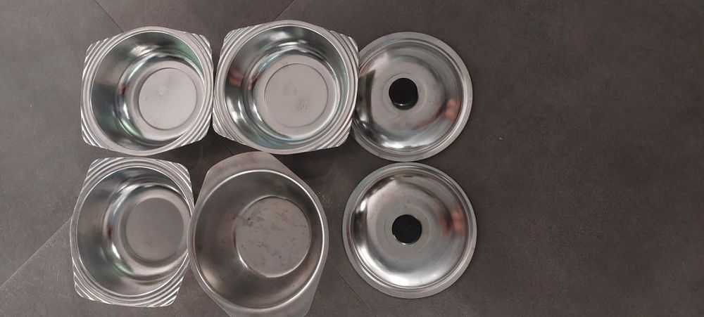 Miski metalowe 4sztuki