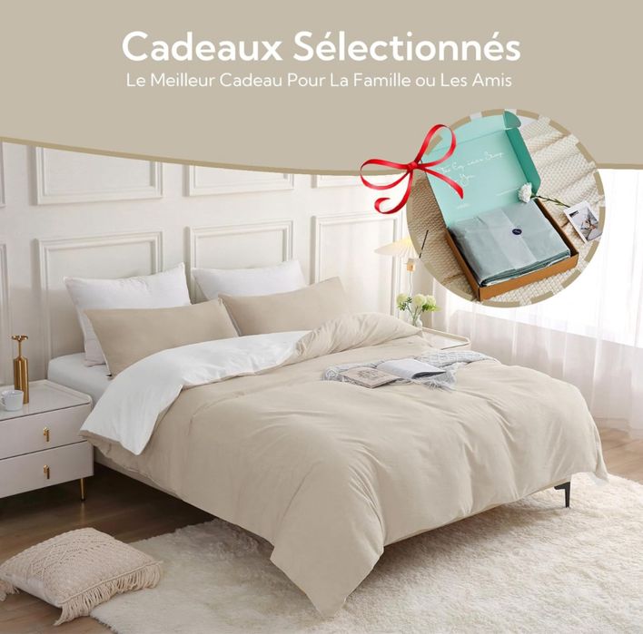 MILDLY Poszwa na kołdrę 140x200  z 1 poszewką na poduszkę 65x65 cm