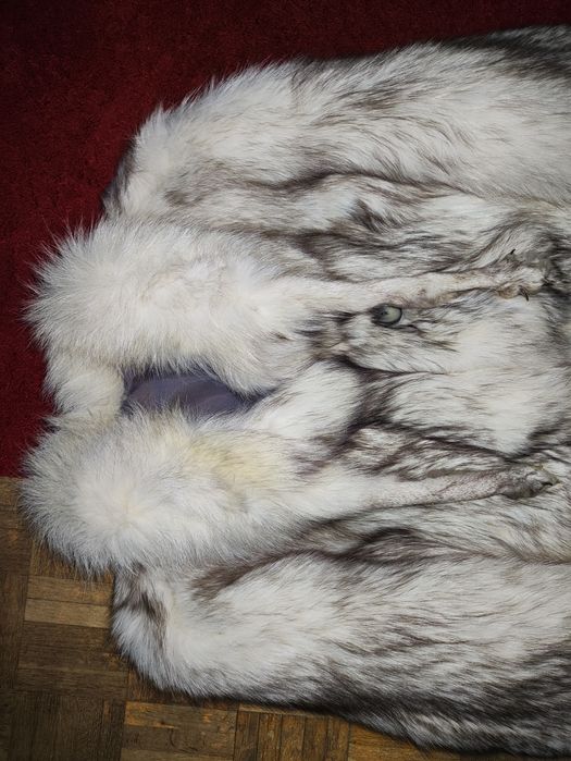 Futro z lisa damskie luksusowe premium ciepłe zimowe płaszcz kurtka