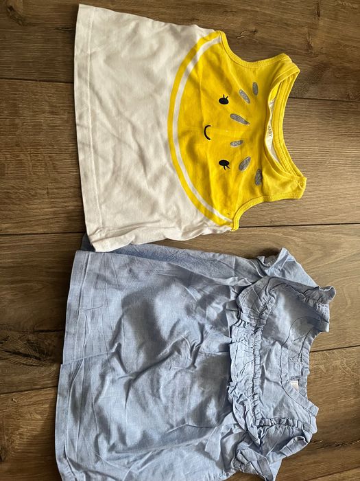 Zestaw rampersow na lato 74