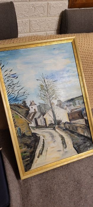 Malowany obraz 64x44 cm.