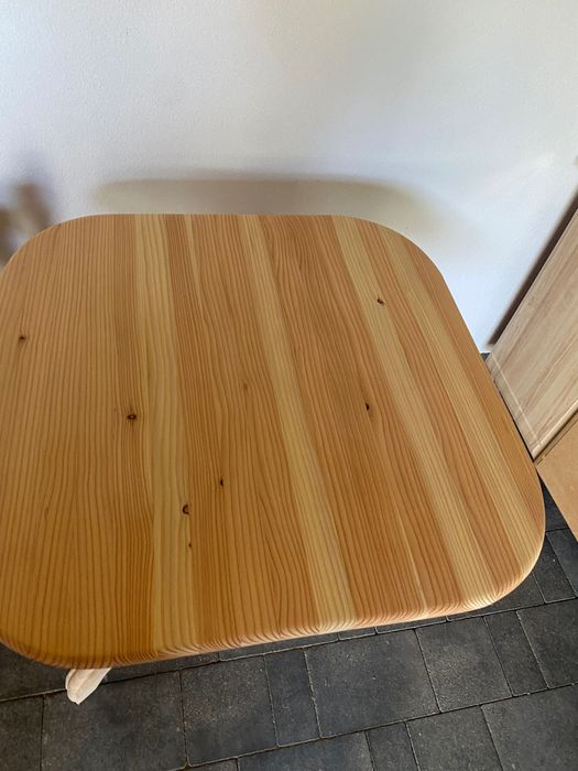 Стіл  80х80 дуб і модрина