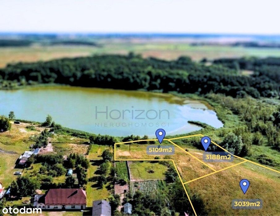 Działki siedliskowe nad jeziorem | blisko morza i Kołobrzegu