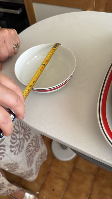 Serviço de Jantar SPAL Vermelho e Branco