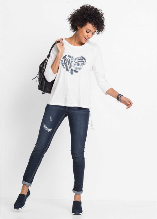 Jeans z naszywką stretch Bawełna R-38