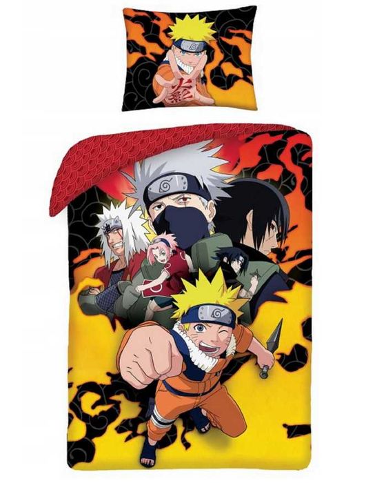 Детское постельное белье аниме Наруто Акацуки - полуторный комплект