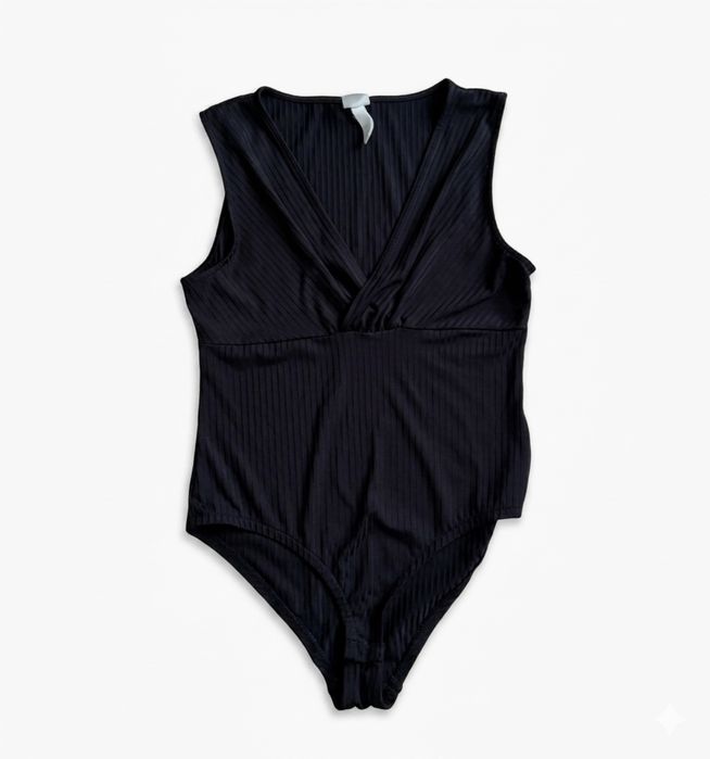 Czarne damskie body na ramiączkach H&M 38/M eleganckie