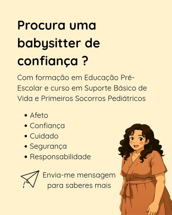 Serviço babysitter/ama