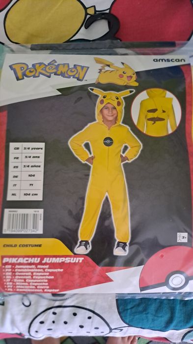 Disfarces carnaval - Macaquinho Bing e Pikachu