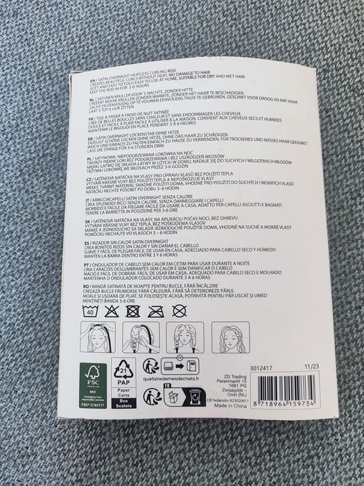 Satynowy wałek do loków