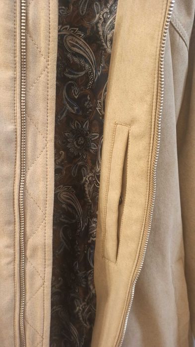 Medicine kurtka przejściowa męska z imitacji zamszu