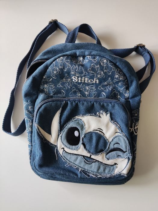 Disney Stitch plecak Jeansowy wymiar 31x24x12