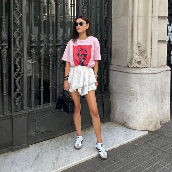 Біла спідниця з рюшами Rosie Alice K Clothing